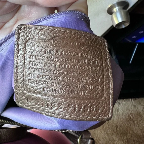 Coach Alexandra F17566 Bronze Pebbled Leather Large Tote Shoulder Bag Brass. - Picture 13 of 17